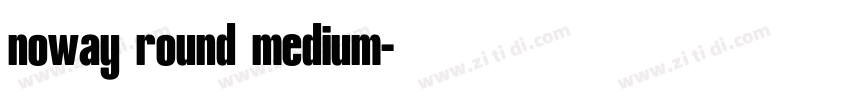 noway round medium字体转换
